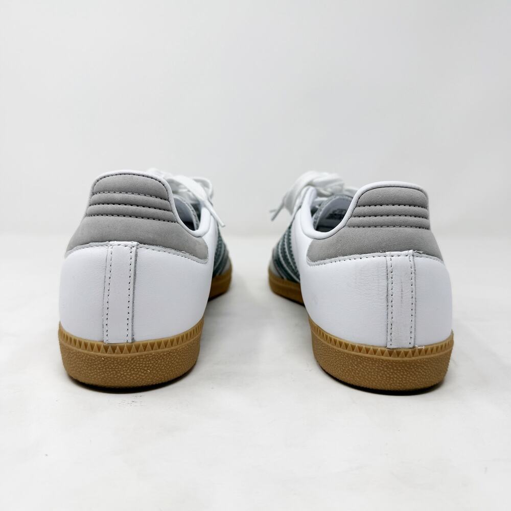 [Adidas] Sambas OG White Forest Green Stripes Lace Up Casual Sneakers Size 9 EUC - Picture 5 of 10
